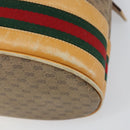GUCCI Micro GG Supreme Web Sherry Line Bag PVC Beige 001 58 4793 Auth 161752-16