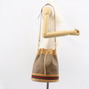 GUCCI Micro GG Supreme Web Sherry Line Bag PVC Beige 001 58 4793 Auth 161752-22