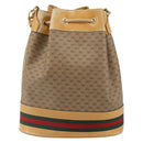 GUCCI Micro GG Supreme Web Sherry Line Bag PVC Beige 001 58 4793 Auth 161752-2