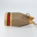 GUCCI Micro GG Supreme Web Sherry Line Bag PVC Beige 001 58 4793 Auth 161752-3