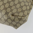 GUCCI GG Supreme Web Sherry Line Tote Bag PVC Beige Gold 39 02 091 Auth 161753-12