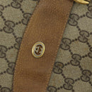 GUCCI GG Supreme Web Sherry Line Tote Bag PVC Beige Gold 39 02 091 Auth 161753-14