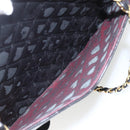 CHANEL Matelasse Chain Shoulder Bag Leather Black Gold CC Auth 161755-24