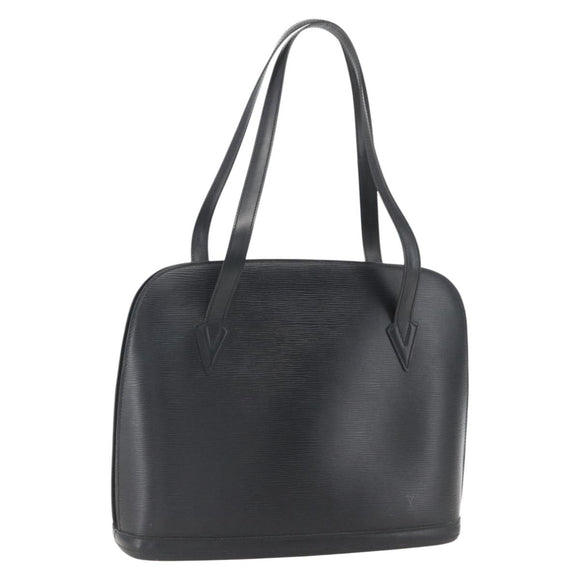 LOUIS VUITTON Epi Lussac Shoulder Bag Black M52282 LV Auth 161758