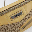 Christian Dior Trotter Canvas Street Chic Shoulder Bag Beige Silver Auth 161759-15
