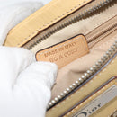 Christian Dior Trotter Canvas Street Chic Shoulder Bag Beige Silver Auth 161759-22