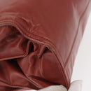 BOTTEGA VENETA Chain Shoulder Bag Leather Red Auth 161765-9