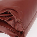 BOTTEGA VENETA Chain Shoulder Bag Leather Red Auth 161765-15