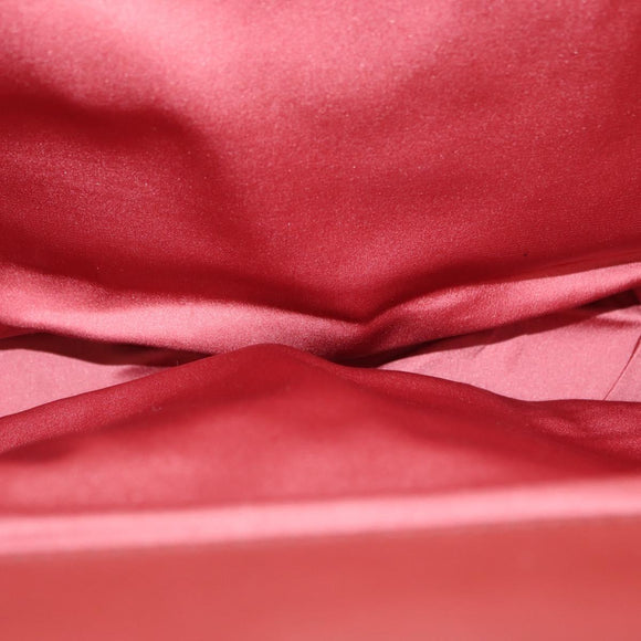 BOTTEGA VENETA Chain Shoulder Bag Leather Red Auth 161765