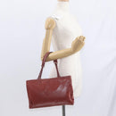 BOTTEGA VENETA Chain Shoulder Bag Leather Red Auth 161765-25