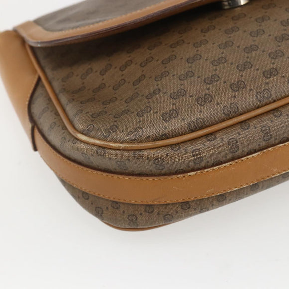 GUCCI Micro GG Supreme Web Sherry Line Bag PVC Beige 001 115 0914 Auth 161766