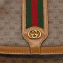 GUCCI Micro GG Supreme Web Sherry Line Bag PVC Beige 001 115 0914 Auth 161766-14