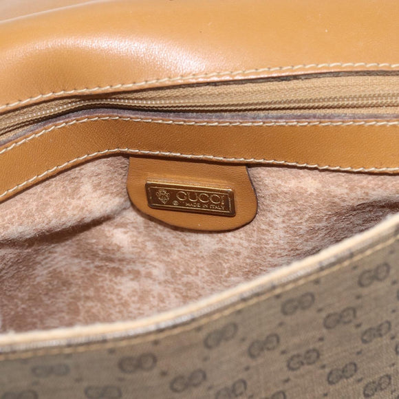 GUCCI Micro GG Supreme Web Sherry Line Bag PVC Beige 001 115 0914 Auth 161766