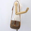GUCCI Micro GG Supreme Web Sherry Line Bag PVC Beige 001 115 0914 Auth 161766-22