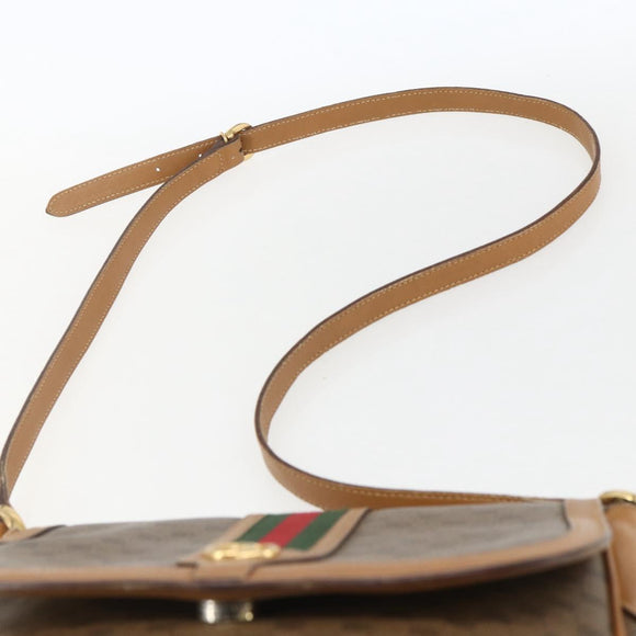 GUCCI Micro GG Supreme Web Sherry Line Bag PVC Beige 001 115 0914 Auth 161766