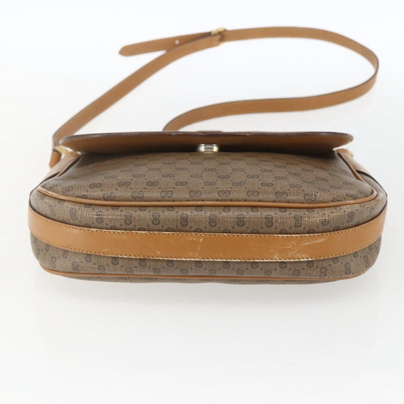 GUCCI Micro GG Supreme Web Sherry Line Bag PVC Beige 001 115 0914 Auth 161766