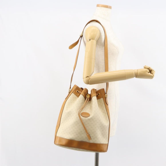 GUCCI Micro GG Supreme Shoulder Bag PVC Beige Gold 001 115 0933 Auth 161767