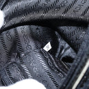 PRADA Tote Bag Nylon Blue Silver Auth 161771-12