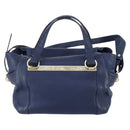 Chloe Bridget Hand Bag Leather 2way Navy Gold Auth 161772-13