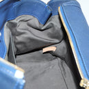 Chloe Bridget Hand Bag Leather 2way Navy Gold Auth 161772-21