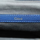 Chloe Bridget Hand Bag Leather 2way Navy Gold Auth 161772-22
