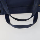 Chloe Bridget Hand Bag Leather 2way Navy Gold Auth 161772-9