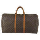 LOUIS VUITTON Monogram Keepall 60 Boston Bag M41422 LV Auth 161777-2