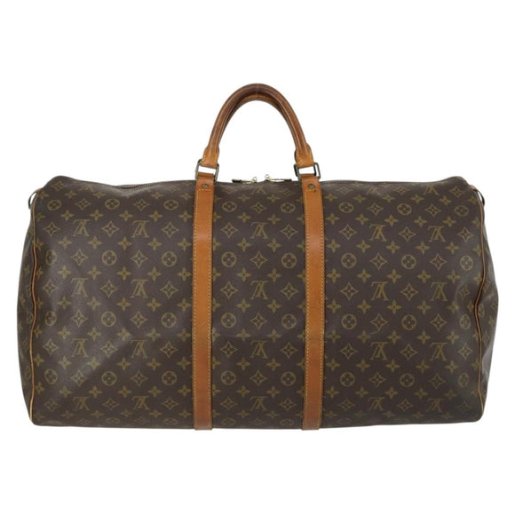 LOUIS VUITTON Monogram Keepall 60 Boston Bag M41422 LV Auth 161777