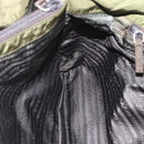PRADA Tote Bag Nylon Khaki Silver Auth 161778-21