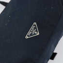 PRADA Shoulder Bag Nylon Navy Silver Auth 161779-18