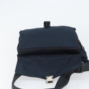 PRADA Shoulder Bag Nylon Navy Silver Auth 161779-20