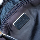 PRADA Shoulder Bag Nylon Navy Silver Auth 161779-22