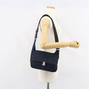 PRADA Shoulder Bag Nylon Navy Silver Auth 161779-27