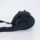 PRADA Shoulder Bag Nylon Navy Silver Auth 161779-4