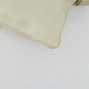 PRADA Shoulder Bag Nylon Ivory Silver Auth 161780-9