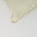 PRADA Shoulder Bag Nylon Ivory Silver Auth 161780-14