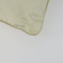 PRADA Shoulder Bag Nylon Ivory Silver Auth 161780-15