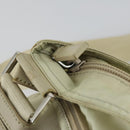 PRADA Shoulder Bag Nylon Ivory Silver Auth 161780-10