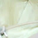 PRADA Shoulder Bag Nylon Ivory Silver Auth 161780-11