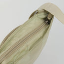 PRADA Shoulder Bag Nylon Ivory Silver Auth 161780-6