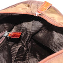 PRADA Tote Bag Nylon Brown Gold Auth 161781-19