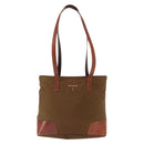PRADA Tote Bag Nylon Brown Gold Auth 161781-13