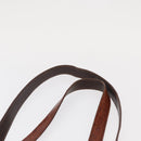 PRADA Tote Bag Nylon Brown Gold Auth 161781-8