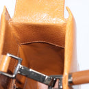 GUCCI Bamboo Hand Bag Leather 2way Brown Silver 002 1035 Auth 161783V-22