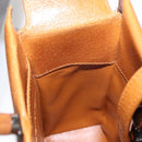 GUCCI Bamboo Hand Bag Leather 2way Brown Silver 002 1035 Auth 161783V-23