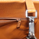 GUCCI Bamboo Hand Bag Leather 2way Brown Silver 002 1035 Auth 161783V-24