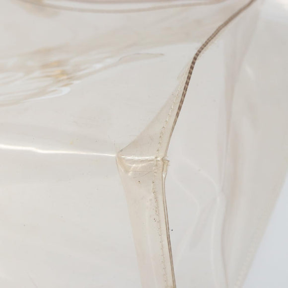 HERMES Vinyl Kelly Hand Bag Vinyl Clear Auth 161786