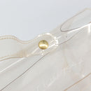 HERMES Vinyl Kelly Hand Bag Vinyl Clear Auth 161786-14