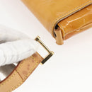 LOUIS VUITTON Monogram Vernis Thompson Street Bag Beige M91301 LV Auth 161788-10