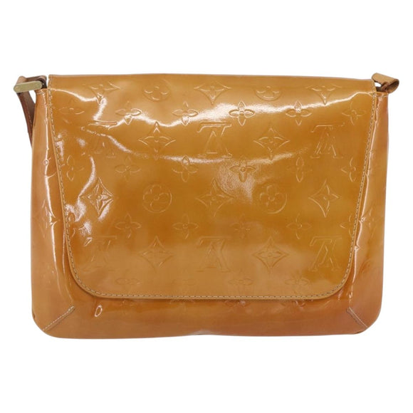 LOUIS VUITTON Monogram Vernis Thompson Street Bag Beige M91301 LV Auth 161788